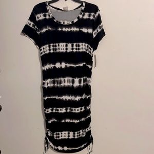 NWT***Knit tie dye dress with side ties